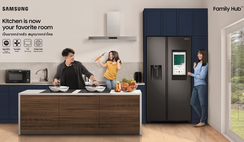 Samsung Family Hub เป็นมากกว่าแค่ตู้เย็น ตู้เย็น-Samsung-Family-Hub