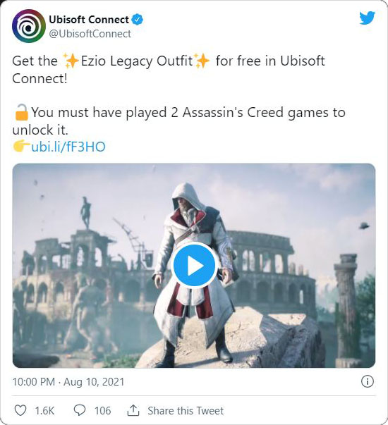 Assassin's Creed Valhalla, Siege of Paris,  DLC, Ezio Outfit